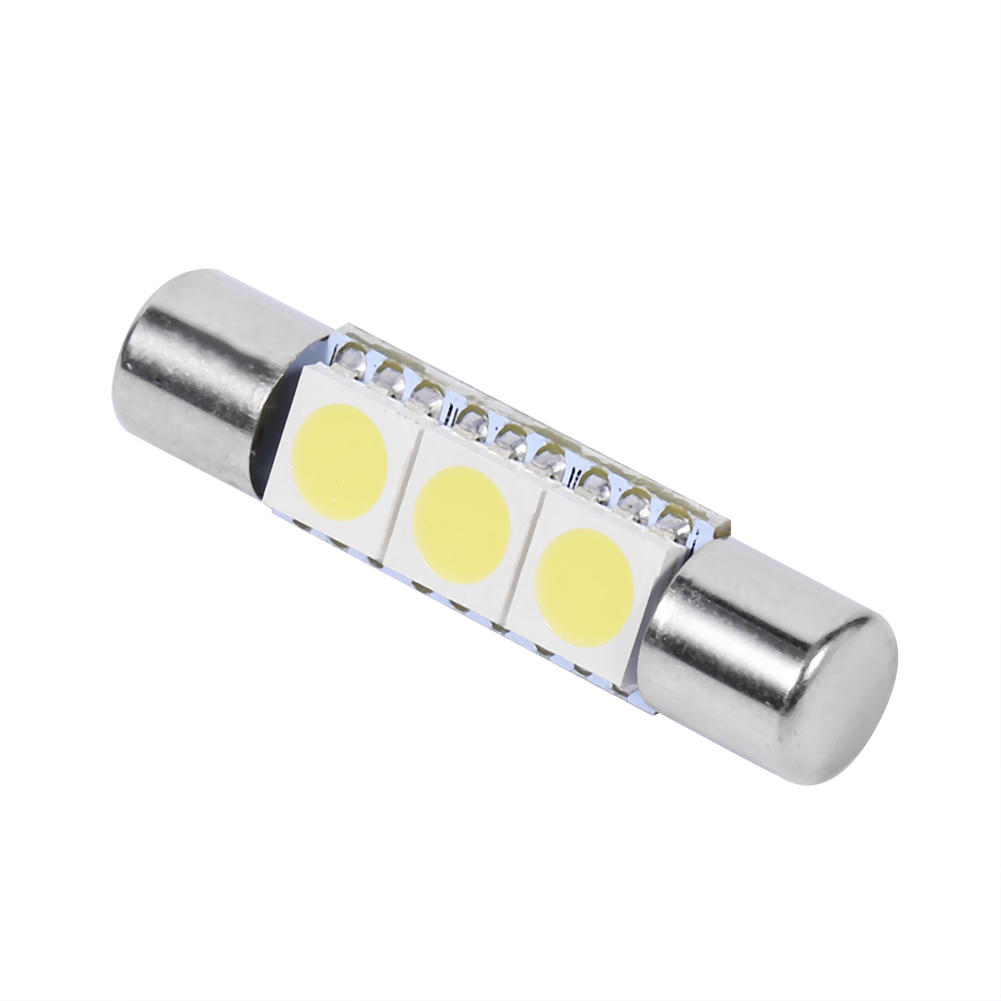 10 Led-lampen 3-smd 29-30 Mm 6641 Weiß, Deckenleuchte, Rückspiegel-sonnenblende, Kosmetikspiegellampe, 10er-pack