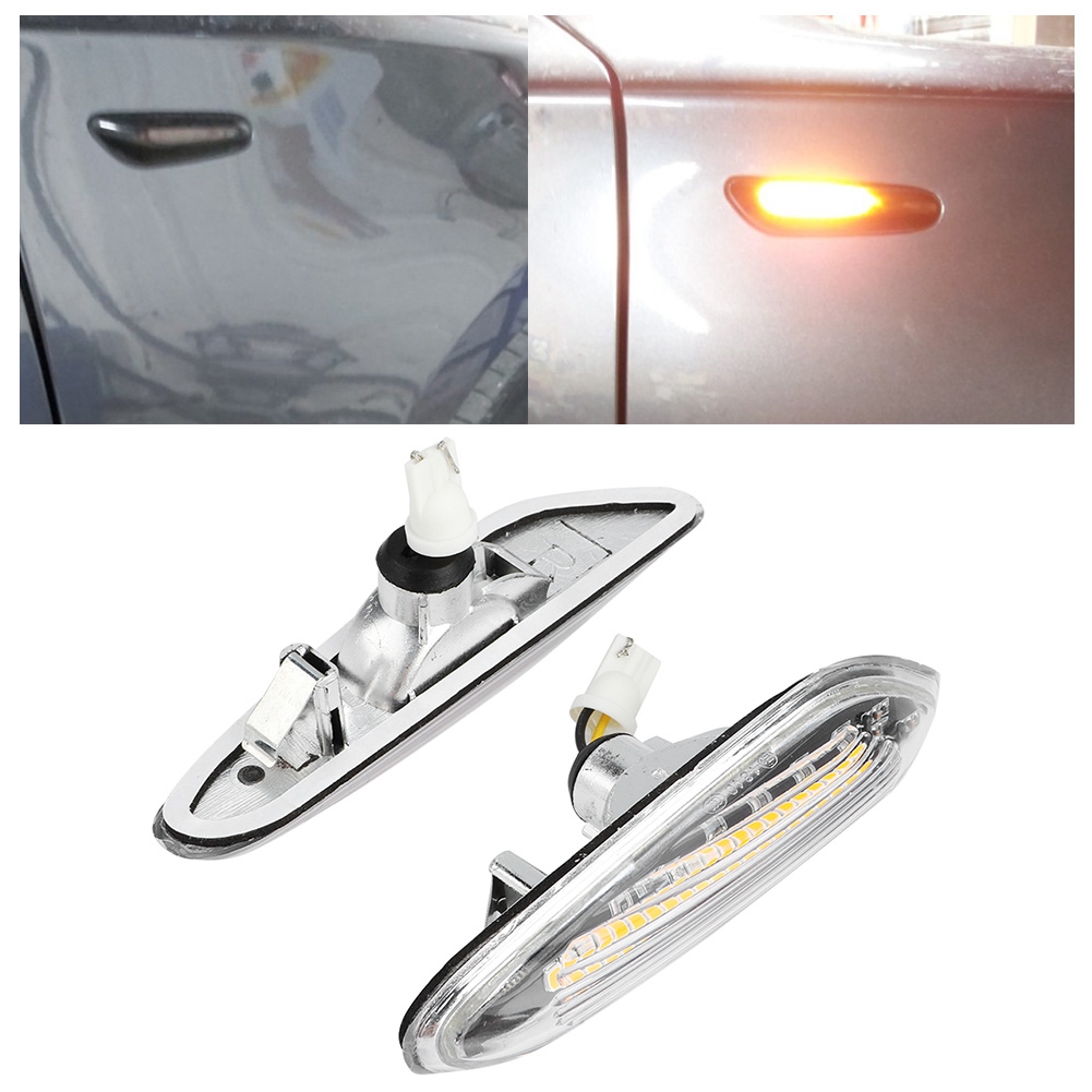 Paar Dynamische Led-seitenblinker Mit Fließendem Licht, Passend Für E90, E91, E92, E93, E60, E87, E82, E46, Weiß