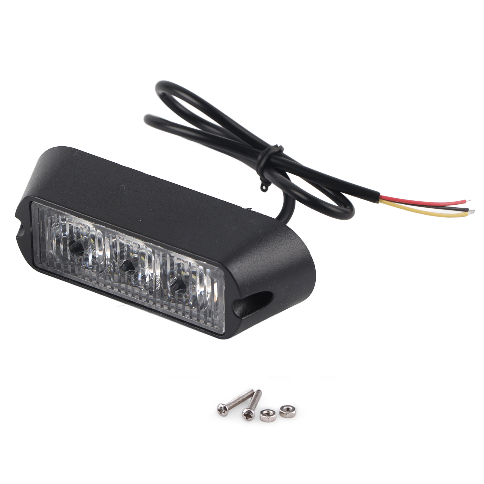 3-teilige Led-warnleuchten Für Pkw/lkw, Weißes Blinklicht Für Den Kühlergrill, Stroboskop-warnsignal, Warnblinker, Zusatzscheinwerfer
