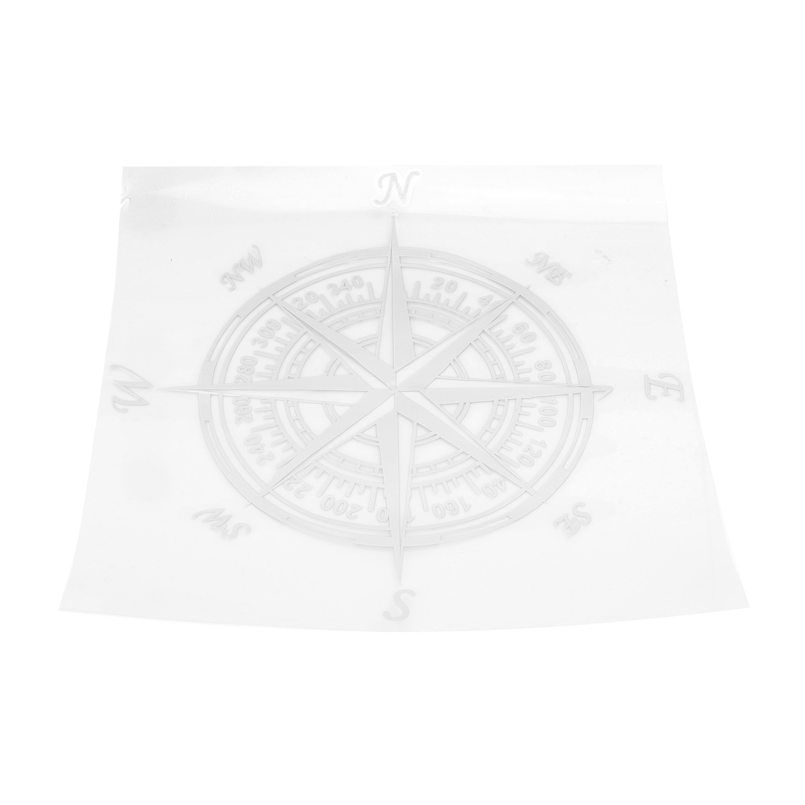 Wasserfester Pvc-aufkleber Für Wohnmobile, Zuschneidbar, 20 X 20 Cm, Universelle Autodekoration, Weiß