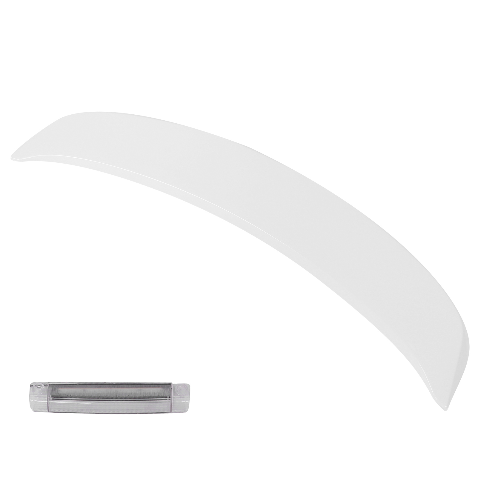 Heckstoßstangenspoiler Mit Aerodynamischer Bremsleuchte, Kompatibel Mit Toyota Corolla 2014–2019, Weißes Zubehörset