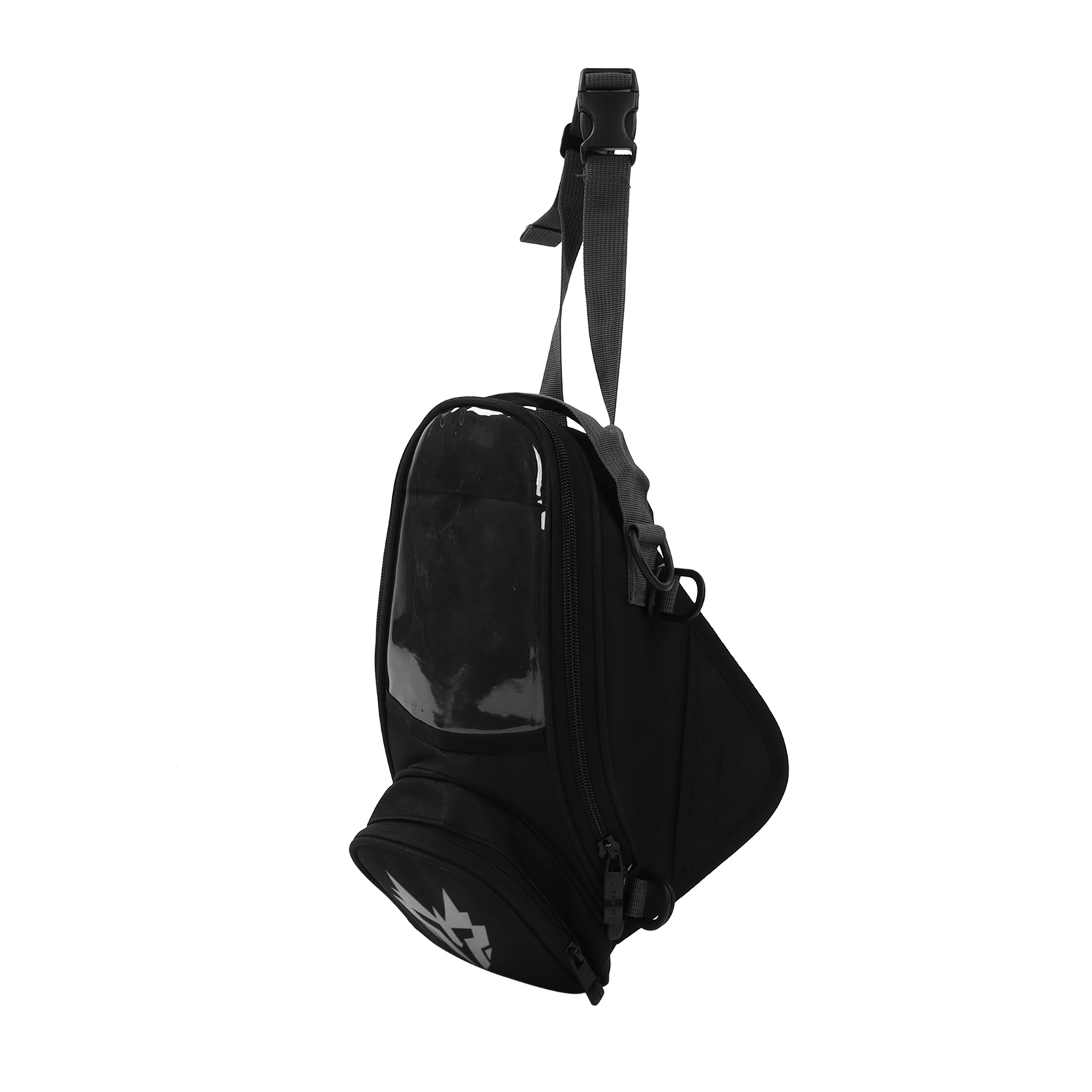 Motorrad-tankrucksack Mit Touchscreen, Verstellbarem Schultergurt, Wasserdichtem Oxford-canvas, Universalweiß