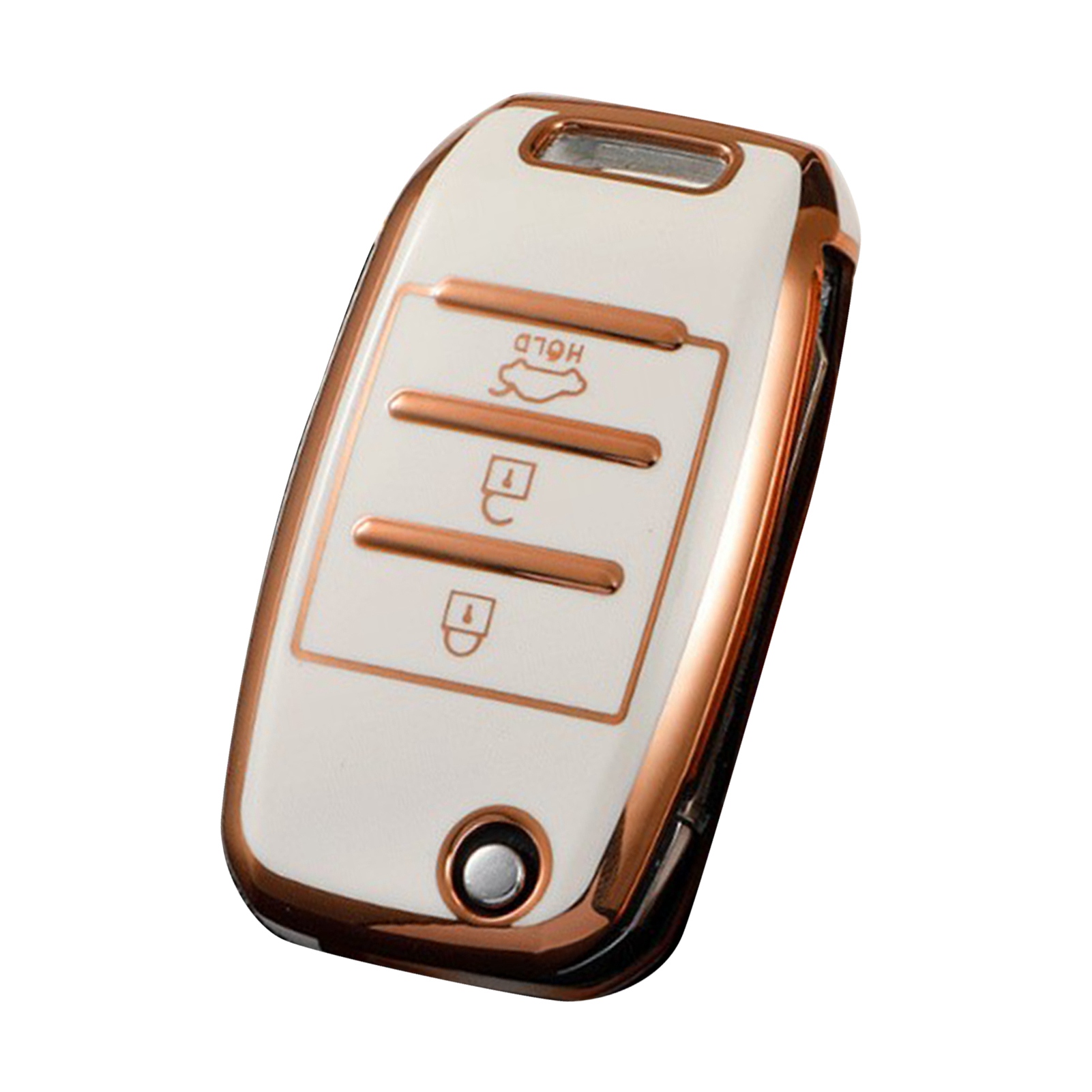Tpu-schutzhülle Für Kia K2 K3 K4 Kxcross Kx7 Autoschlüssel, Präziser Schutz, Weiße Ersatzhülle, Weiche, Rutschfeste Hülle Für Den Smartkey