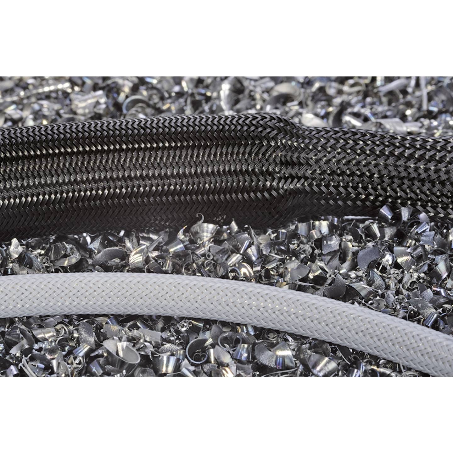 [neuwertig] B-ware Hellermanntyton Geflechtschlauch Hegpa6640-pa66-bk Halogenfrei 30-44mm 50m