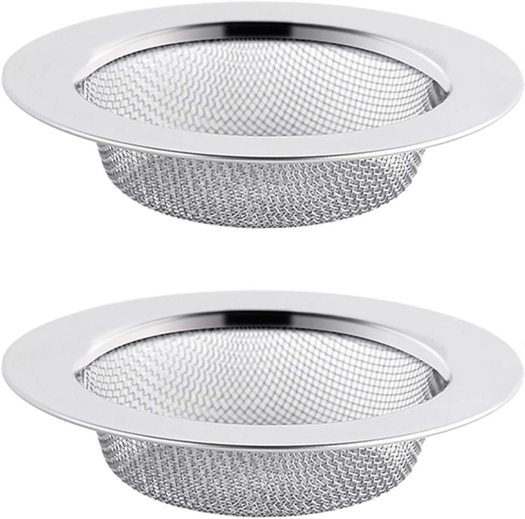 2er-set Herausnehmbare Küchenspülen-siebe, 7,7 Cm Edelstahlgewebe, Wiederverwendbares Küchenzubehör