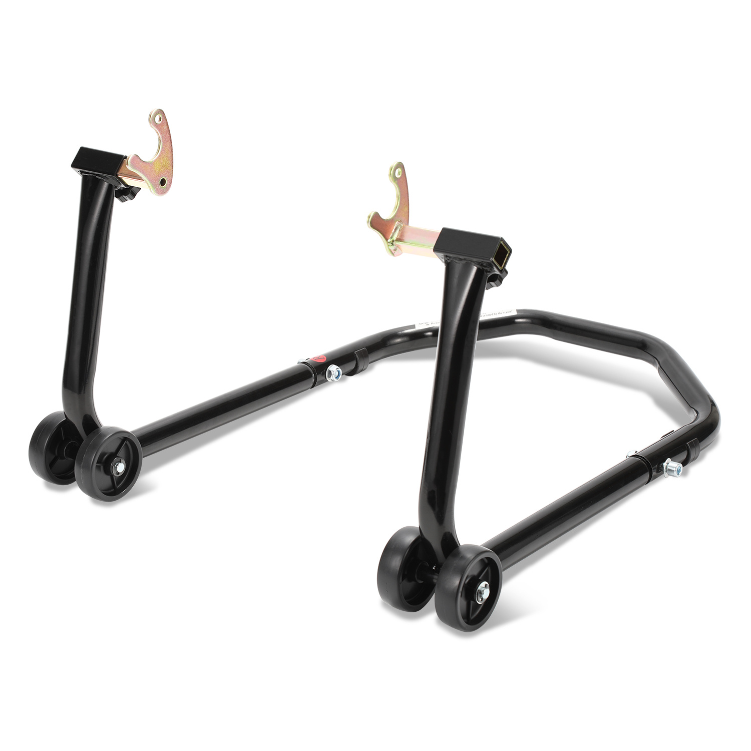 Jiubiaz Motorradständer U-form Für Hinterrad, Robuste Stahlkonstruktion, 30–40 Cm, Farbe Schwarz