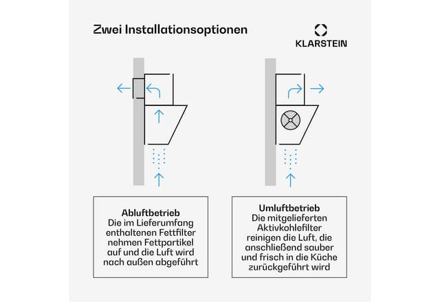 Klarstein Sleekair 90 Cm Schräge Dunstabzugshaube – 720 M³/h Dunstabzug, Oxypure-luftsystem, Touch-bedienung, Led-beleuchtung, A+++ Energieeffizienz