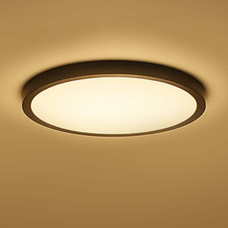 [gebraucht] B-ware Calex Deckenlampe Halo Led Dimmbar Rgb Cct Ip54 Schwarz Ø40cm Leuchte Lampe