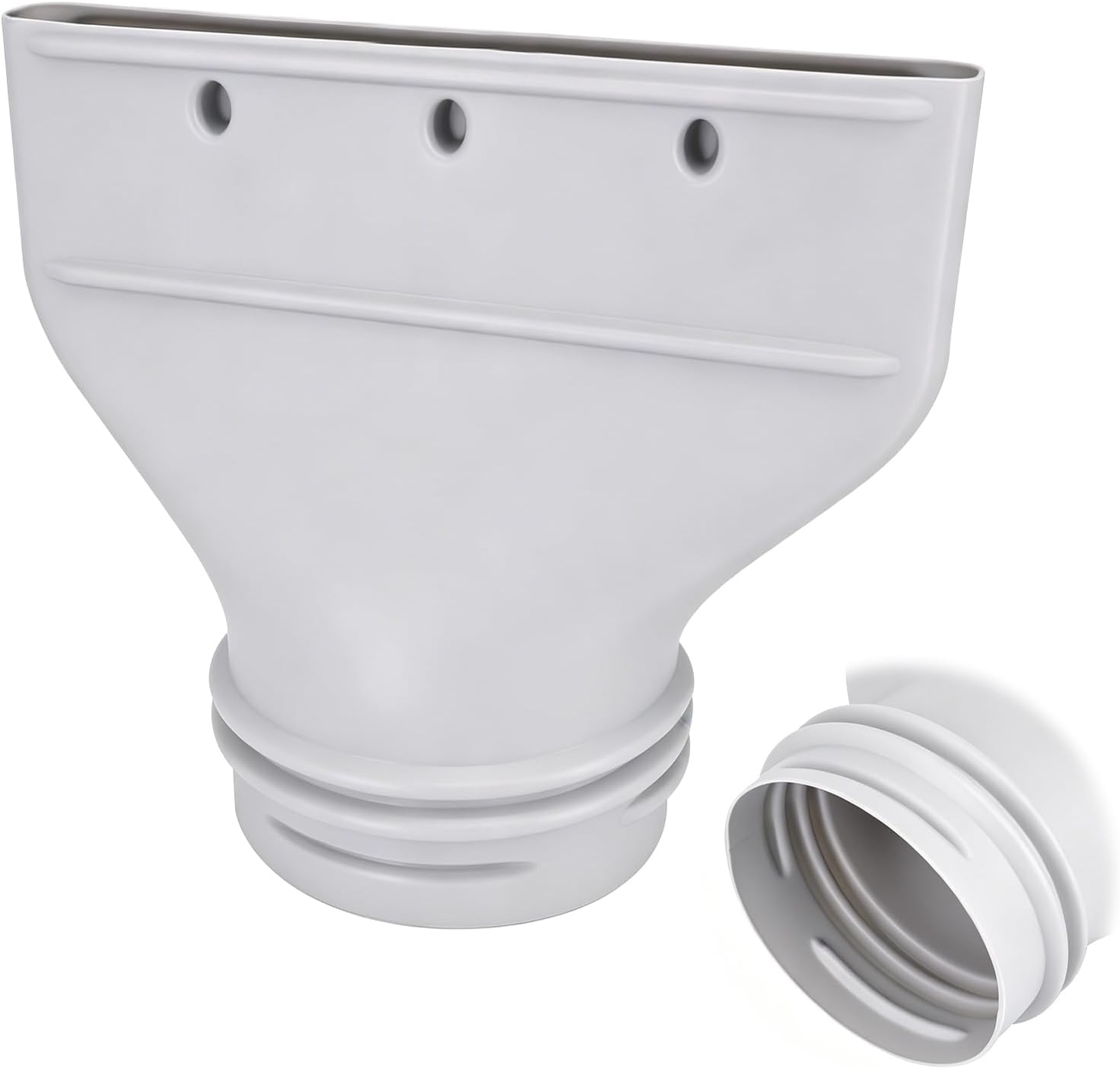Flacher Adapter Für Abluftschlauch Von Klimaanlagen, 130 Mm/150 Mm Flachanschluss Für Abluftschlauchzubehör Für Tragbare Fensterklimaanlagen