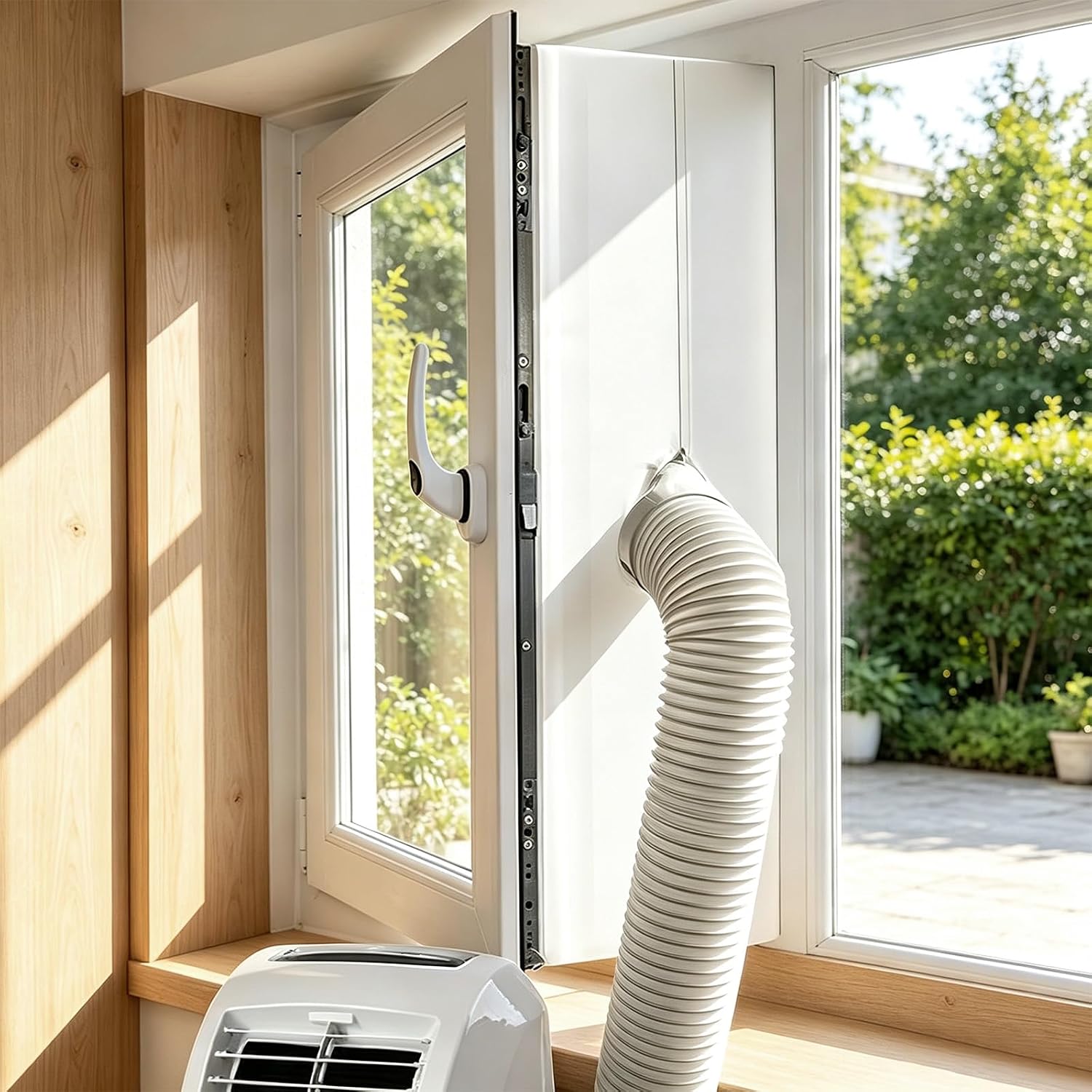 400 Cm Klimaanlagen-dichtungsset, Fensterdichtung Für Mobile Klimageräte Verhindert Das Zurückströmen Warmer Luft, Reißverschluss Für Alle Mobilen Klimageräte