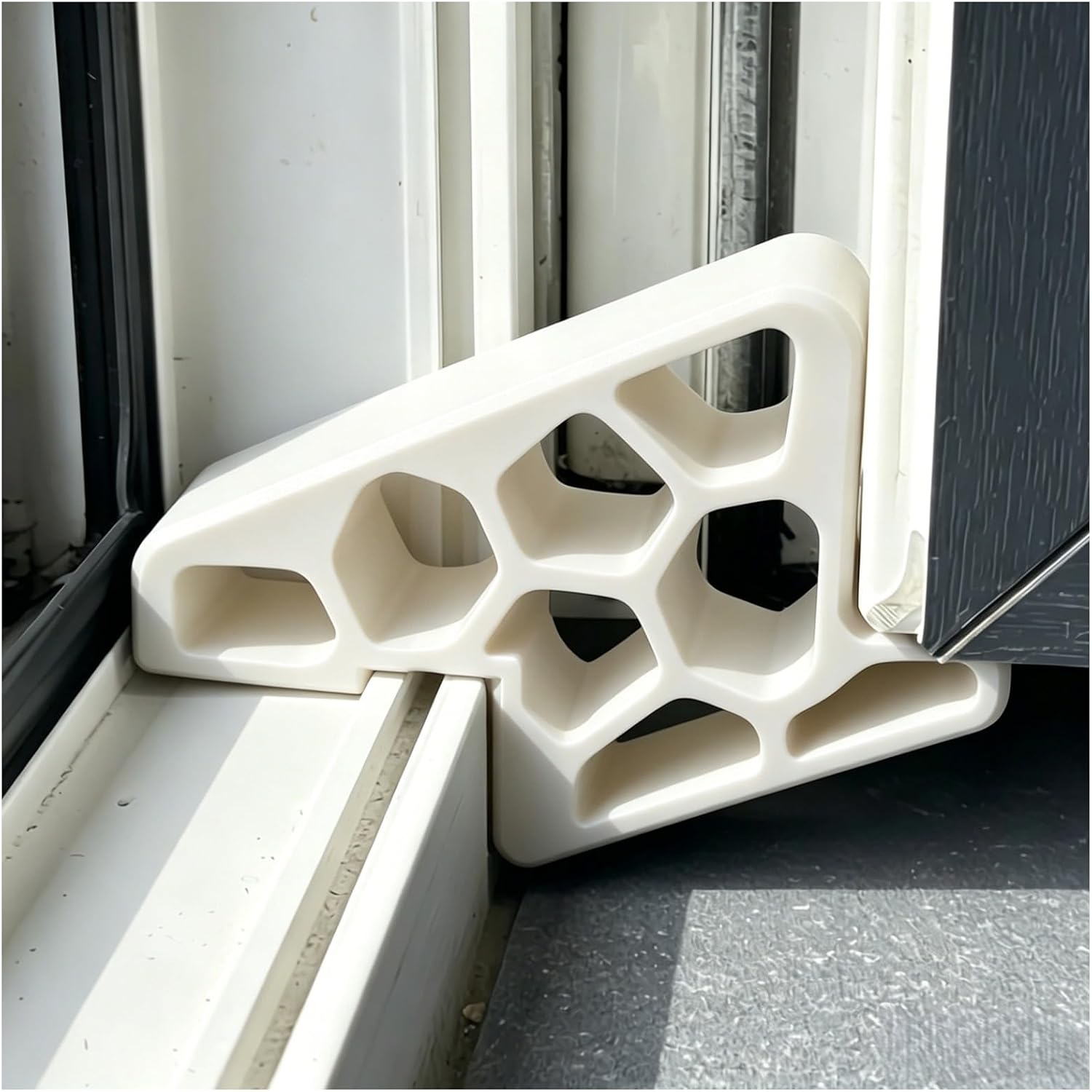 Fensterstopper Ohne Bohren, 2er-set, Keile Für Terrassentüren, Fensterstopper Zur Belüftung, Wiederverwendbare Stopper Für Haus, Wohnung, Büro Und Hotel