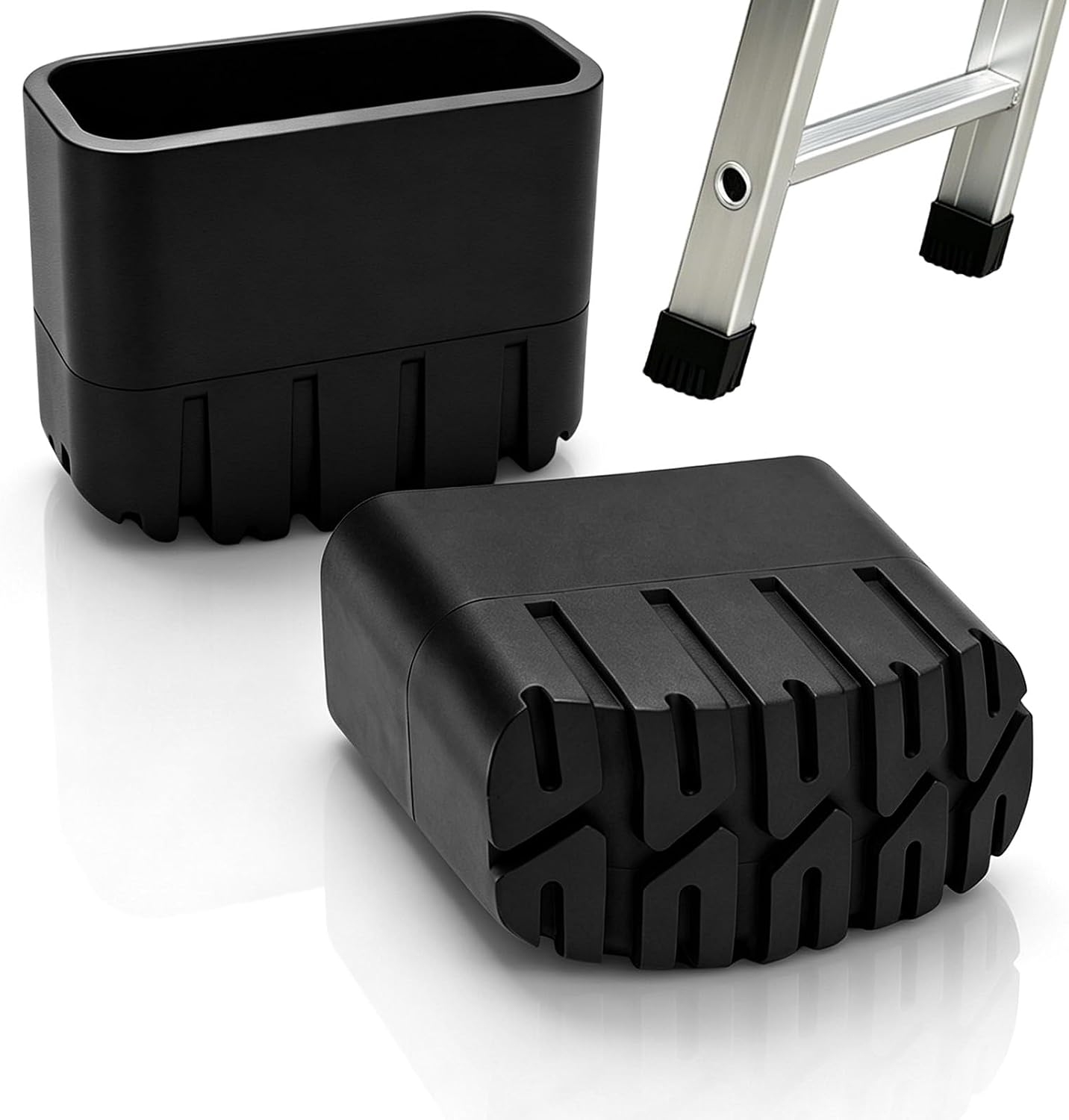 Stück Trittleiter-endkappen, 20 X 50 Mm Universal-gummifüße Für Leitern Trittleiter-endkappen, Rutschfeste Gummischienenabdeckung Für Teleskopleitern Und Trittleitern (schwarz)