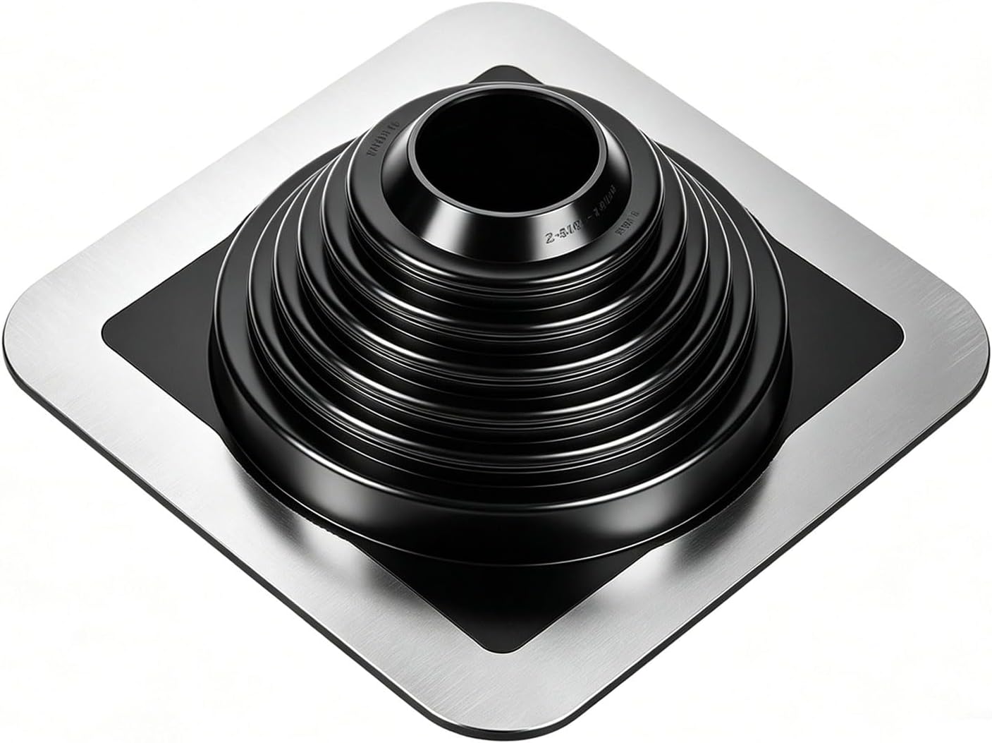 Stück Epdm-dachanschlussblech Für Rohre Mit Ø 70–178 Mm, Zuschneidbares Dachende, Verstellbare Größe, Für Schornsteine, Holzöfen, Hochtemperatur-lüftungsrohre (-60 °c Bis 140 °c)