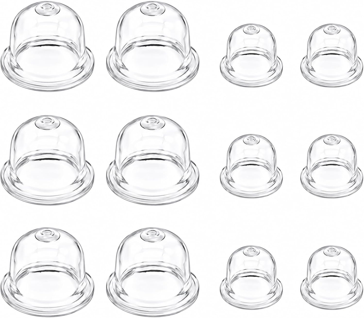 12 Stück Primerpumpen Für Freischneider (19 Mm, 22 Mm) Für Freischneider, Benzinsägen, Rasenmäher, Heckenscheren, Lüfterpumpen, Vergaserprimer, Dichtungen
