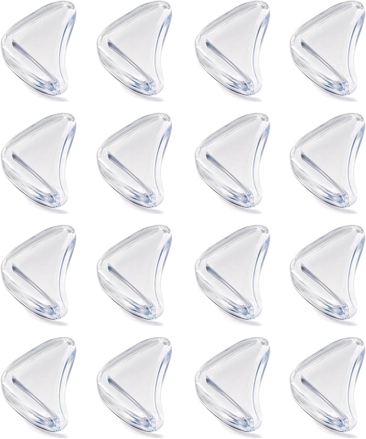 16 Silikon-eckenschützer In Tropfenform – Transparent Und Stoßfest Set Mit 16 Silikon-eckenschützern In Tropfenform Für Möbel, Tische Und Schränke. Schützt Babys Und Kinder.