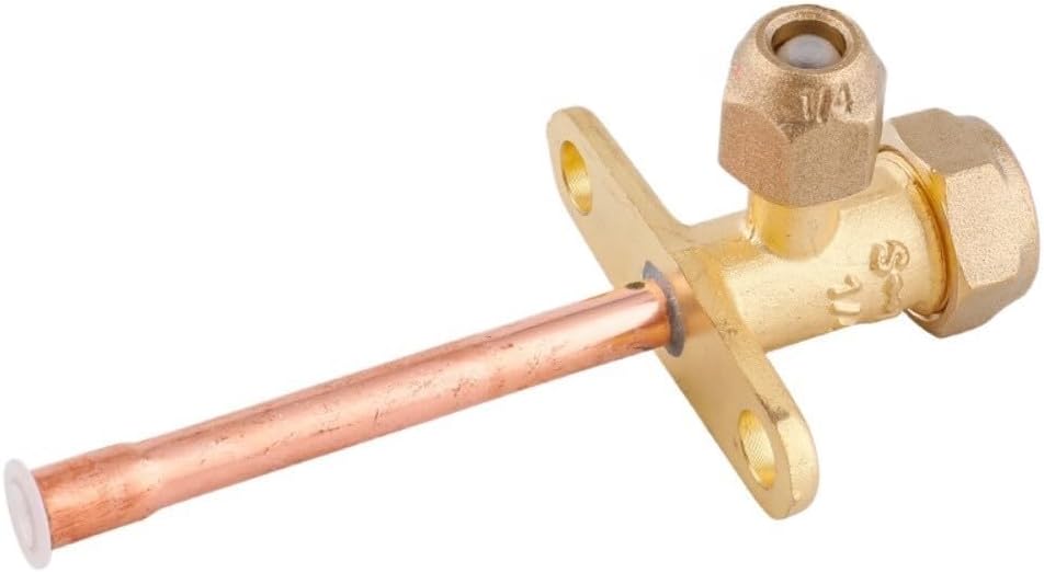 Absperrventil Für Außengerät Einer Klimaanlage, 2/3/4 Gerade/gebogene Anschlüsse, Ausführung Aus Dickem Messing, Für R22 R134a R410a R407c R32-systeme (2 Gerade Anschlüsse)