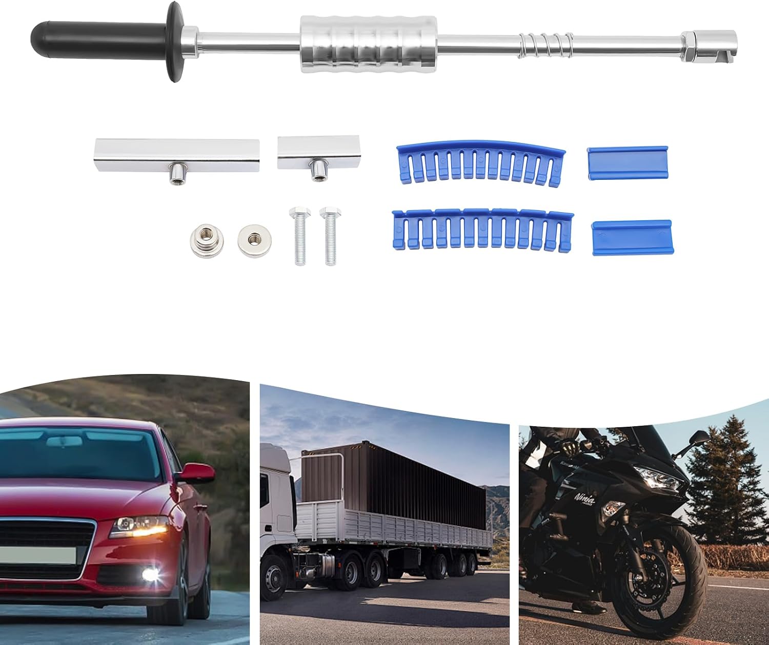 Ausbeulwerkzeug Set 7-teilig Dellen Reparatur Ausbeulwerkzeug Dellenwerkzeug Ausbeulhammer Set Ausbeulwerkzeug Hammer Auto Beulen Reparatur Tool-set