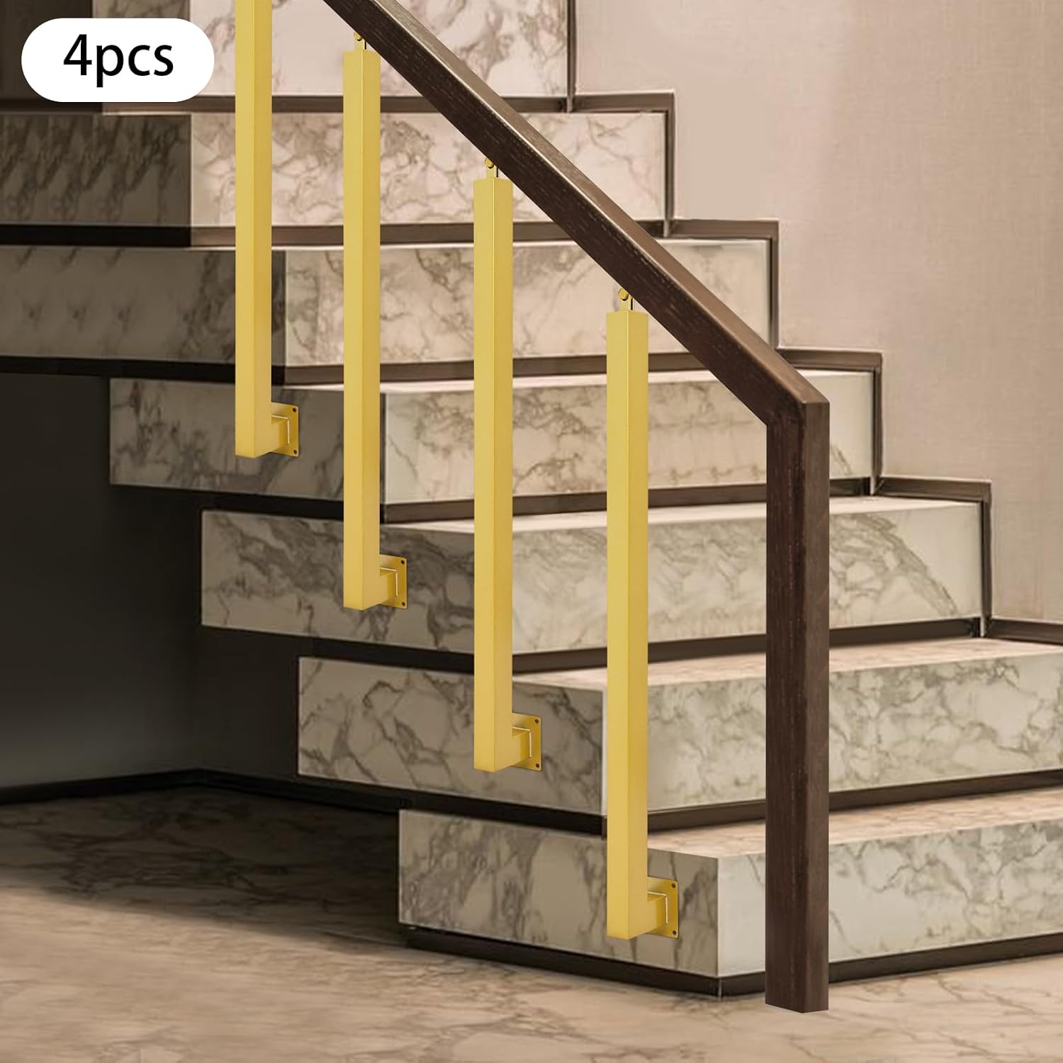 Quadratische Treppengeländerpfosten Dekorative Geländer Für Treppen 8890cm