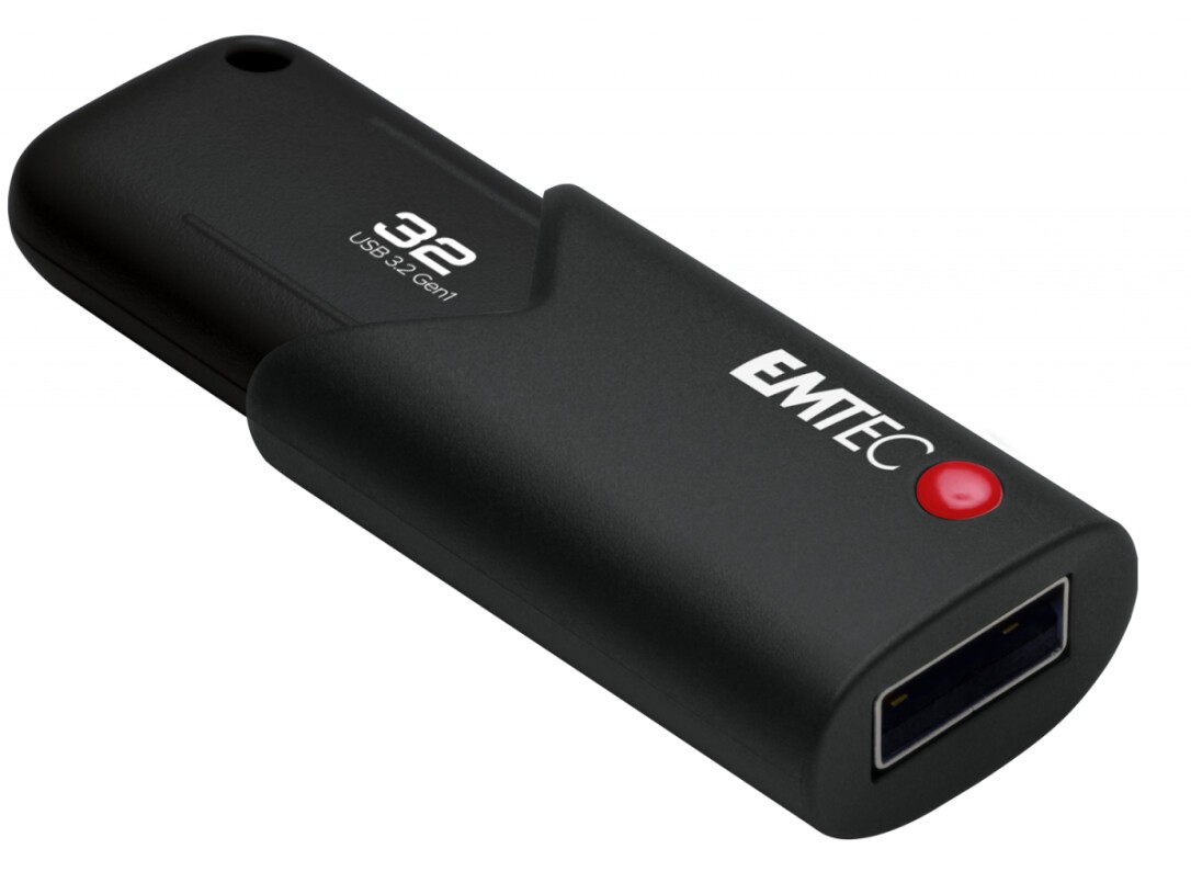 Emtec B120 Click Secure Usb-stick 32 Gb Usb Typ-a 3.2 Gen 2 (3.1 Gen 2) Schwarz