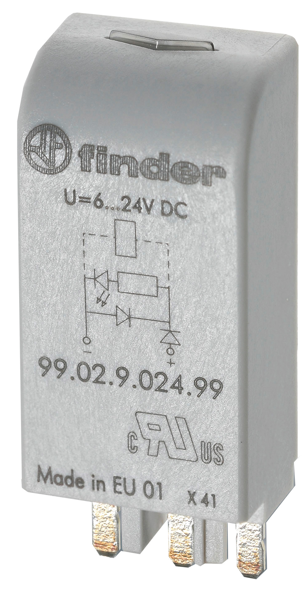 Relaismodul Finder 99.02.0.060.59 Led Anzeige 28-60 V