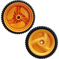 Paar 195-mm-antriebsräder Mit 53 Zähnen Für Rasenmäher, Gummi, Verbesserte Traktion, Für Unterschiedliches Gelände