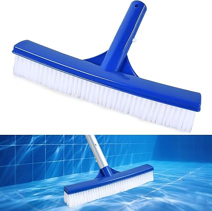 Poolbürstenkopf, 26 Cm, Bürste Für Poolfliesen, Böden Und Wände, Poolreinigungsbürste Mit Praktischem Clip Und Griff, Für Bad, Spa Und Küche