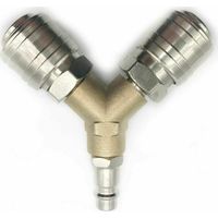 3-wege-druckluftverteiler Aus Vernickeltem Eisen – 1/4-zoll-schnellanschluss