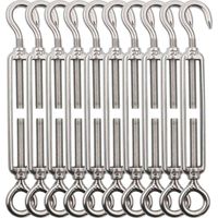 M5 Kabelspanner Aus Edelstahl 304 – 10er-pack – Verstellbar 130–180 Mm – Korrosionsbeständig – Für Den Außenbereich, Garten Und Zaun