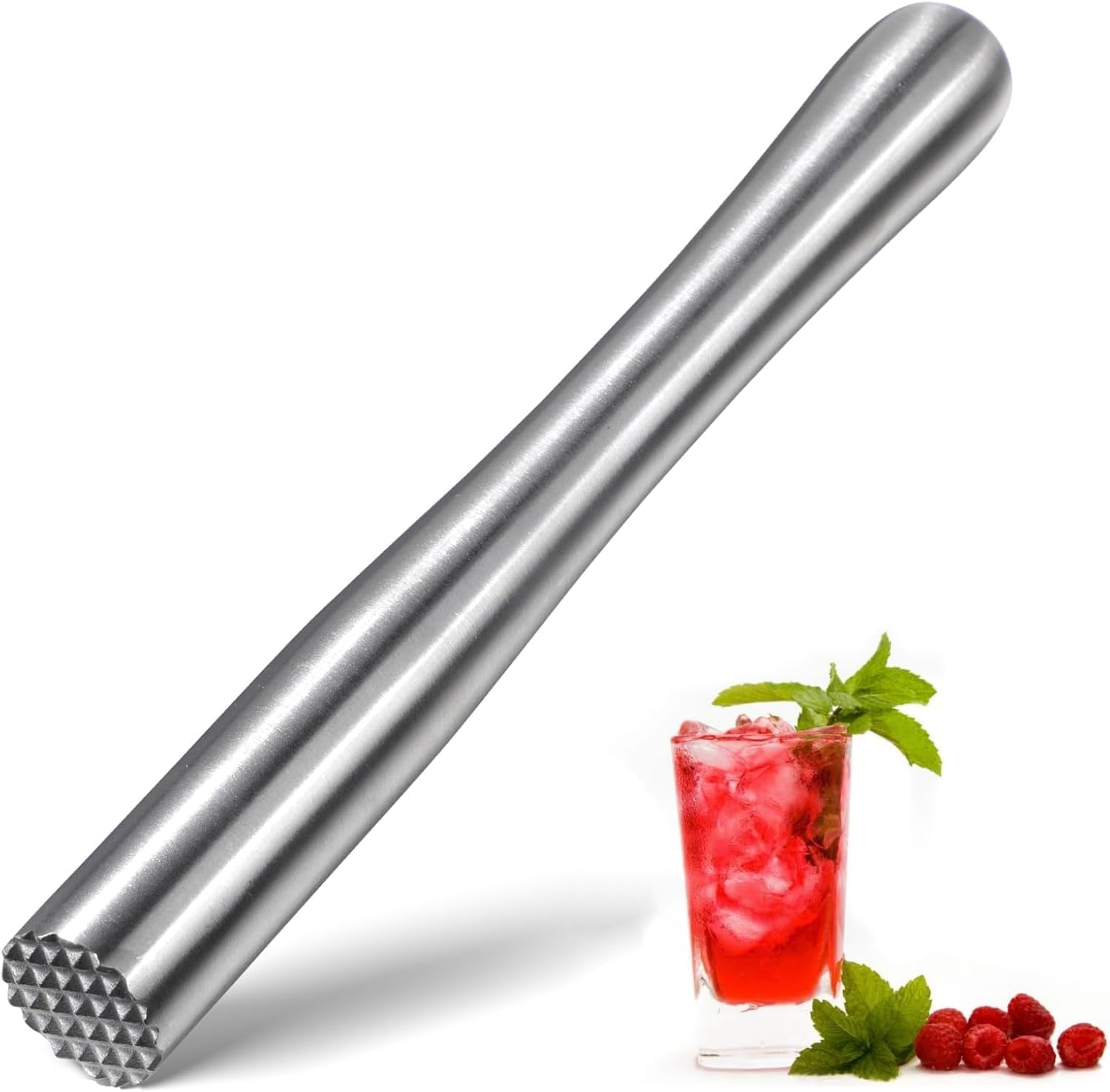 Eisstampfer, Cocktailstampfer Aus Edelstahl, Limetten-cocktailstampfer, Bar-cocktailstampfer Zum Zerkleinern Von Eiswürfeln, Mojito, Küche, Bar, Restaurant, Eis