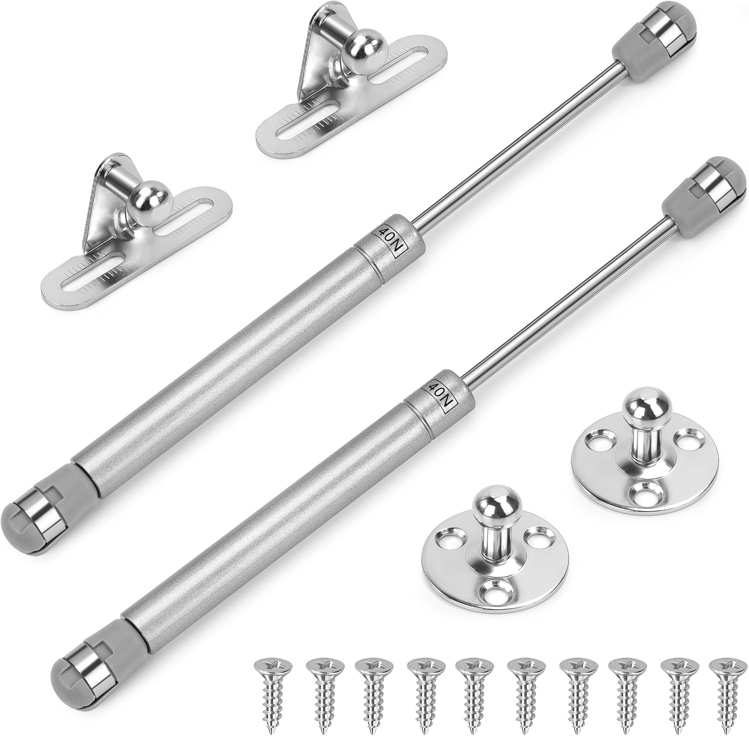 Gasfeder, 2 Stück, Hydraulikfeder, 40 N/4 Kg, Möbelfeder-gasdruckdämpfer, Federscharniere Für Spielzeugkisten Zum Anheben Von Türen, Schränken, Küchenmöbeln, Dämpfungsscharniere