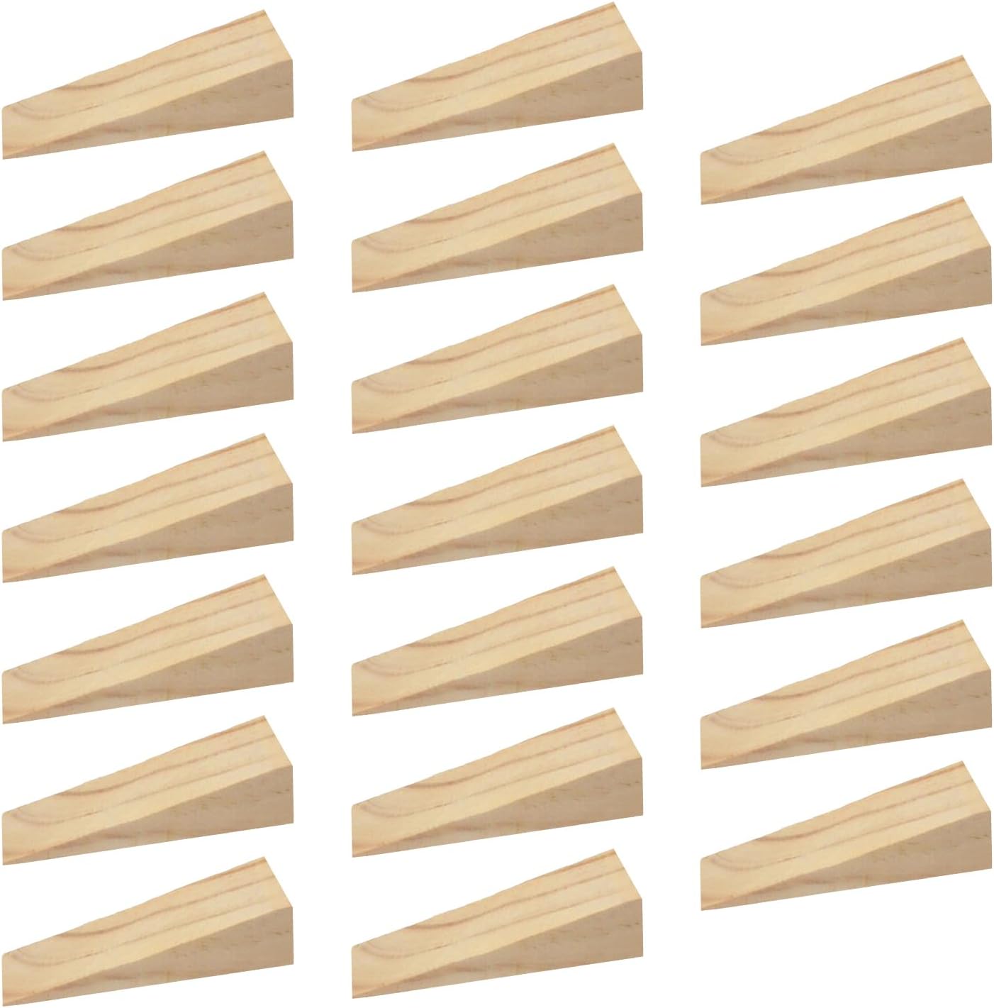 20 Dreieckige Holzkeile, Set Holzkeile Für Kleine Türen, Möbelzubehör, Möbelpolsterung Und Holzklötze Für Den Einbau Von Türen Und Fenstern