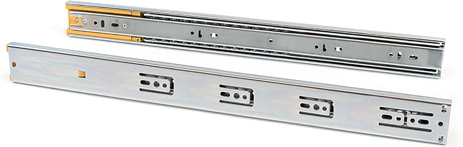 Paar Vollauszugsschienen Mit Soft-close-funktion Und Kugellagerführung, 45 Mm X 300 Mm, Verzinkt, 300 Mm Lang
