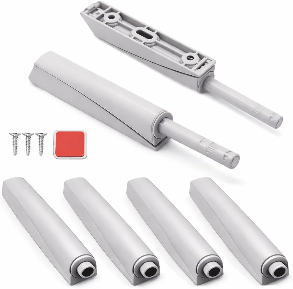 Set Mit 6 Türöffnern Mit Druckfunktion – Türdämpfer Mit Soft-close-funktion – Zur Ausstattung Von Möbeln Und Schubladen