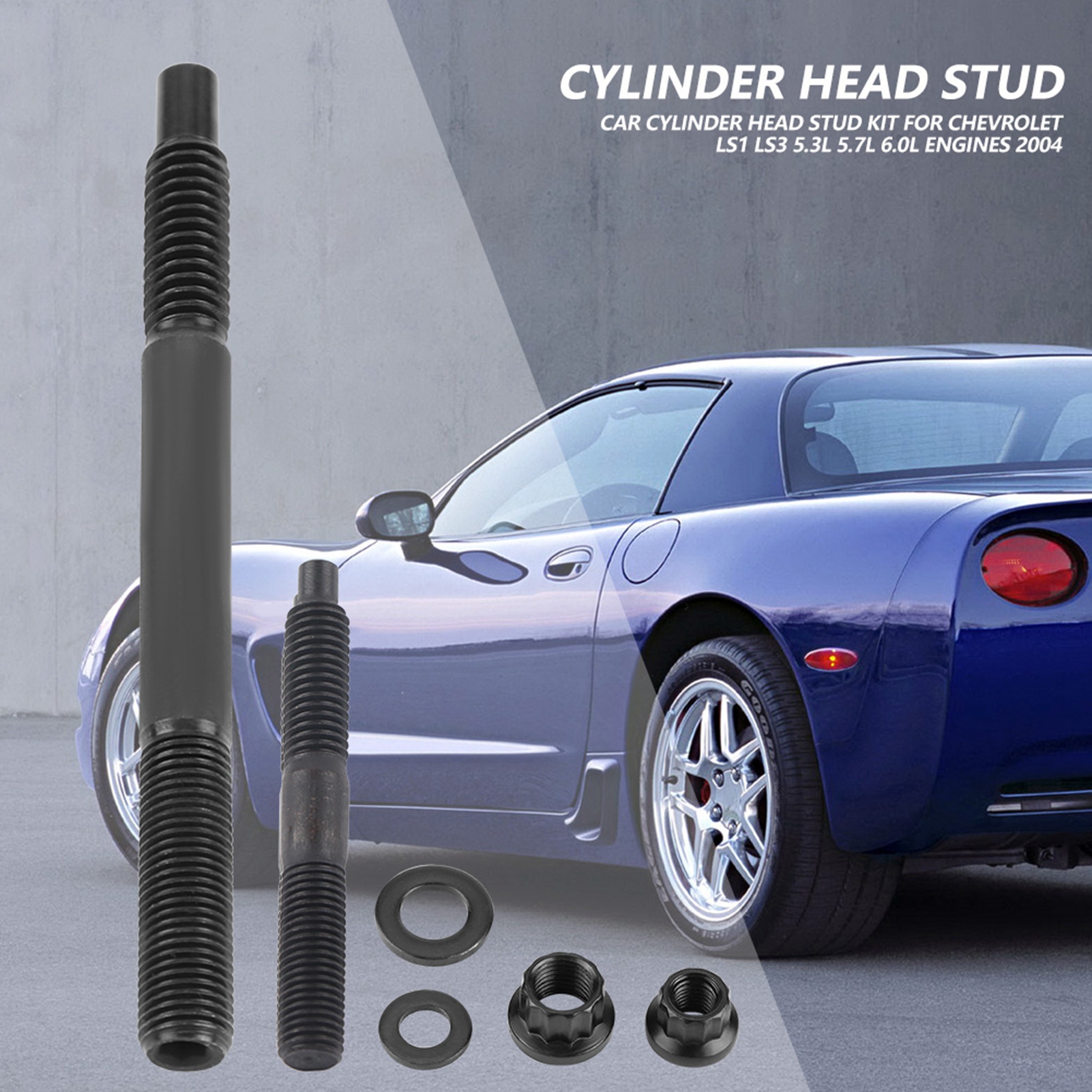 Gewindebolzensatz Für Zylinderkopfschrauben Für Chevrolet Ls1 Ls3 5,3l 5,7l 6,0l Motoren, Baujahr 2004, Hochfester Stahl, Zylinderbolzensatz, Robuste Befestigung