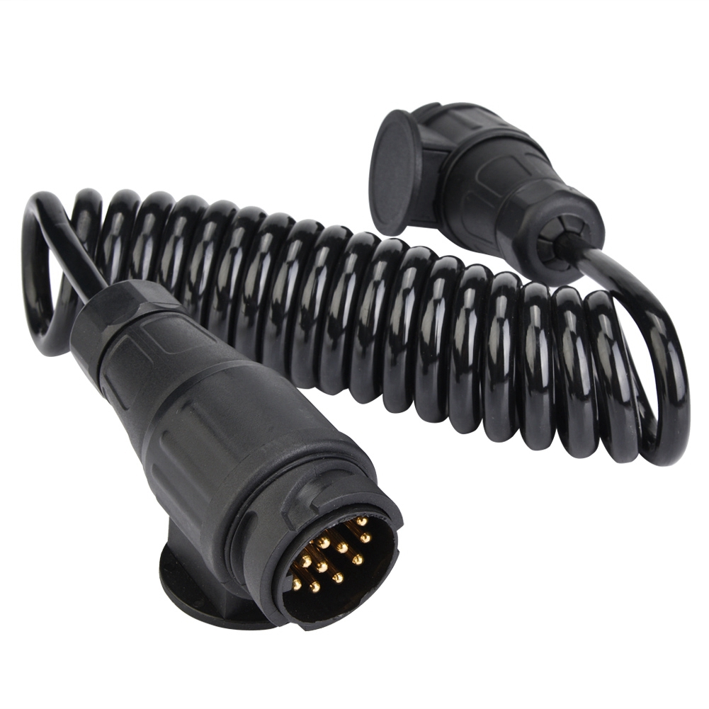 13-poliger Anhängerstecker, Federkabelstecker, Wohnwagen-/wohnmobiladapter, Wasserdichte Steckdose