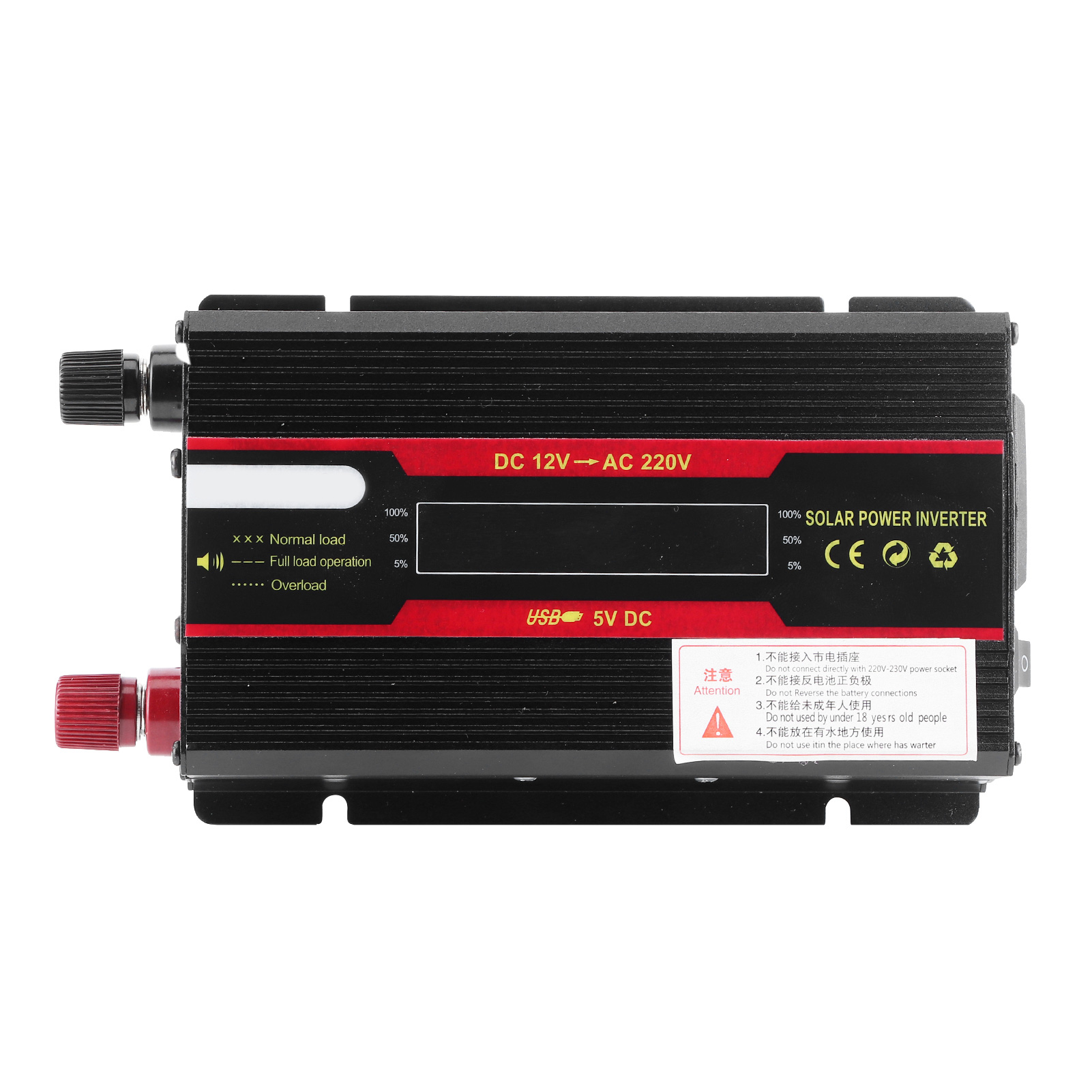 12-v-gleichstrom-auf-220-v-wechselrichter Für Fahrzeuge, 3000 W Spitzenleistung, Lcd-display, Modifizierter Sinuswellenwandler