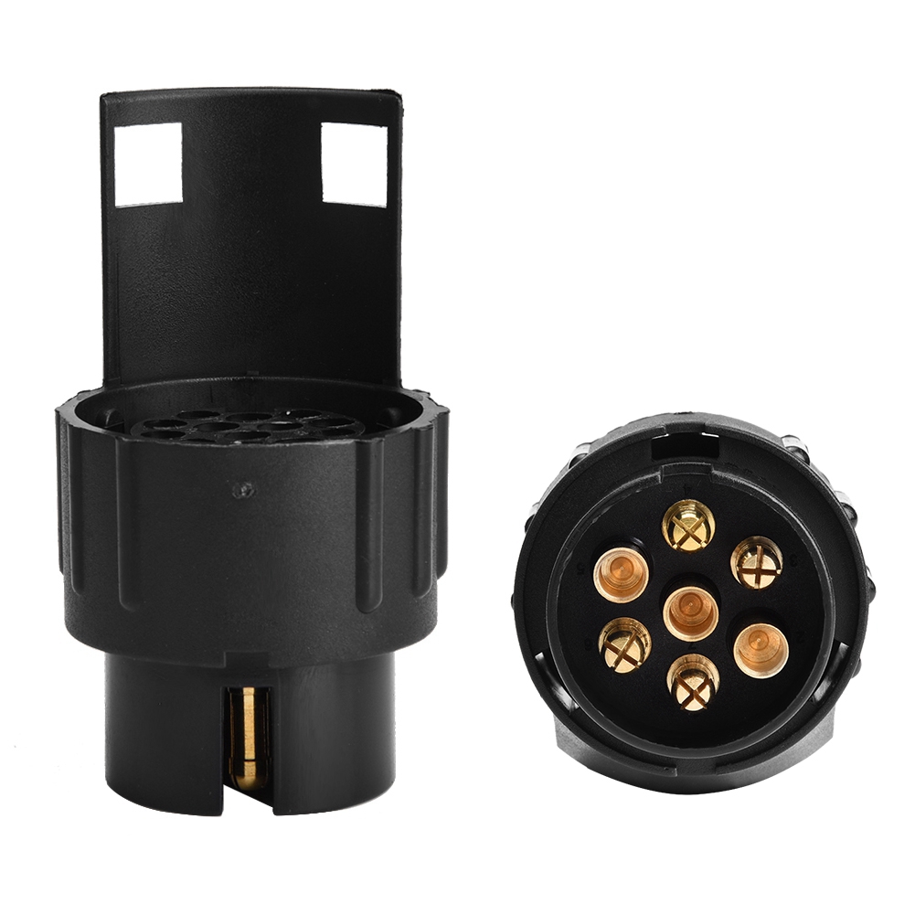 12v 7-poliger Auf 13-poliger Nord-süd-anhängerstecker-adapter, Steckerkonverter Für Wohnwagen Und Wohnmobile