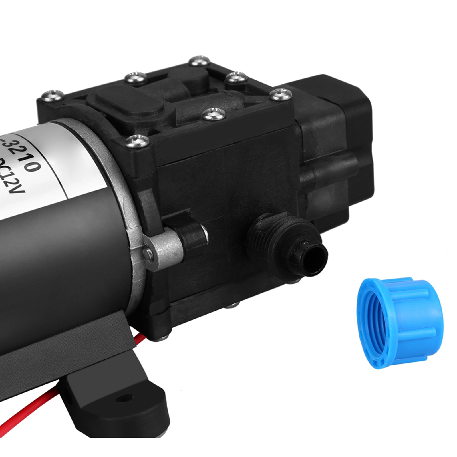 12-v-gleichstrom-membranwasserpumpe, 100 W, Selbstansaugend, 8 L/min, 160 Psi, Hochdruck, Zum Waschen