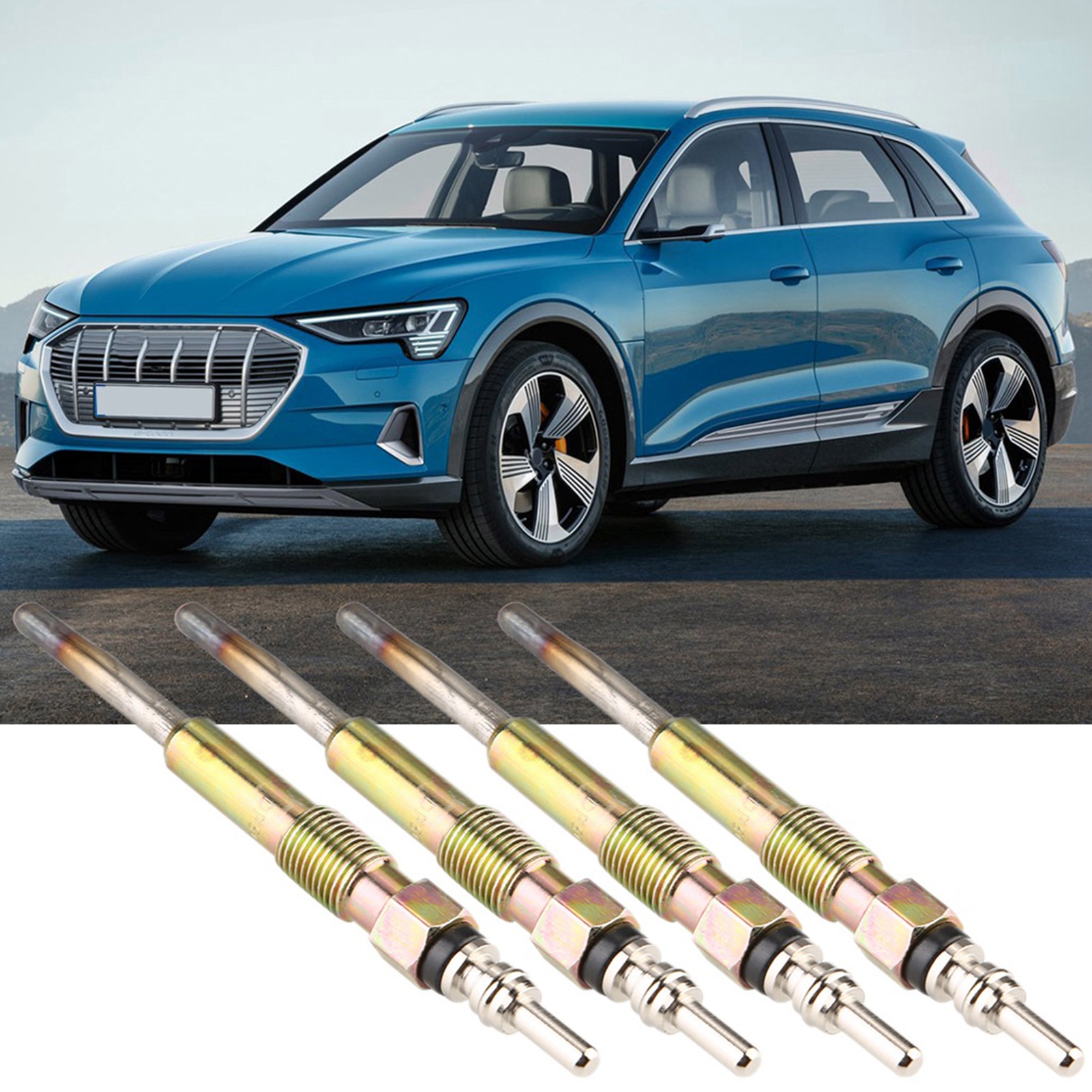 Satz Mit 4 Dieselglühkerzen Für Chrysler Und Seat, Kompatible Ersatzteile, Schnelle Zündung, Effizienter Motor.