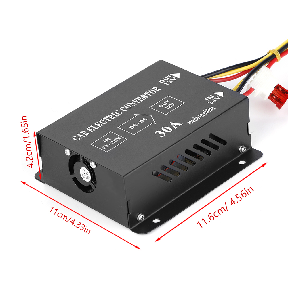 24v Auf 12v 30a 360w Spannungswandler Für Lkw Und Pkw, Dc-dc Abwärtswandler, Hochleistungs-leistungsregler