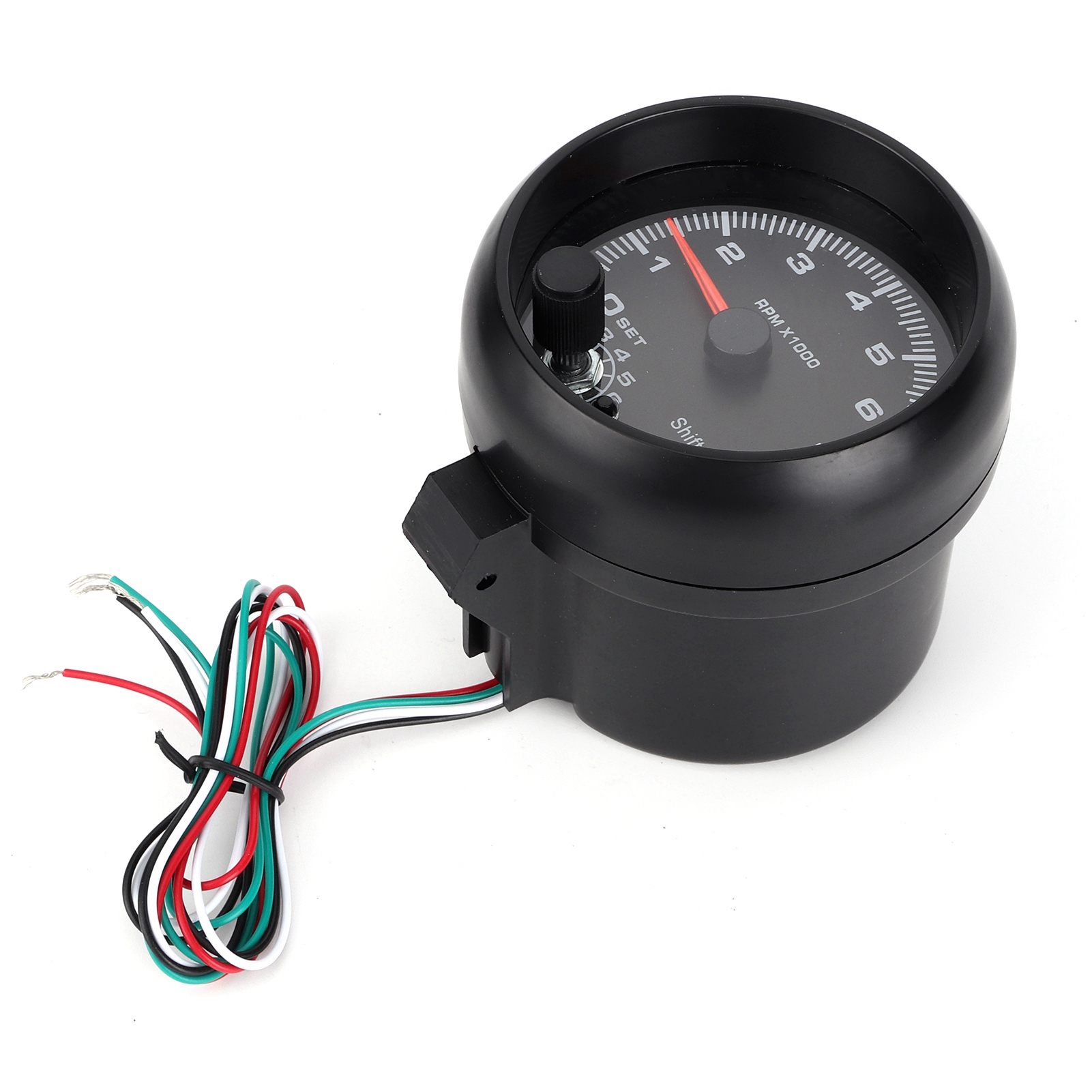 12v 3,75-zoll-drehzahlmesser Für Kraftfahrzeuge, Tachometer 0-8000 U/min Mit Einstellbarer Ganganzeige, Zeigerinstrument Für Pkw