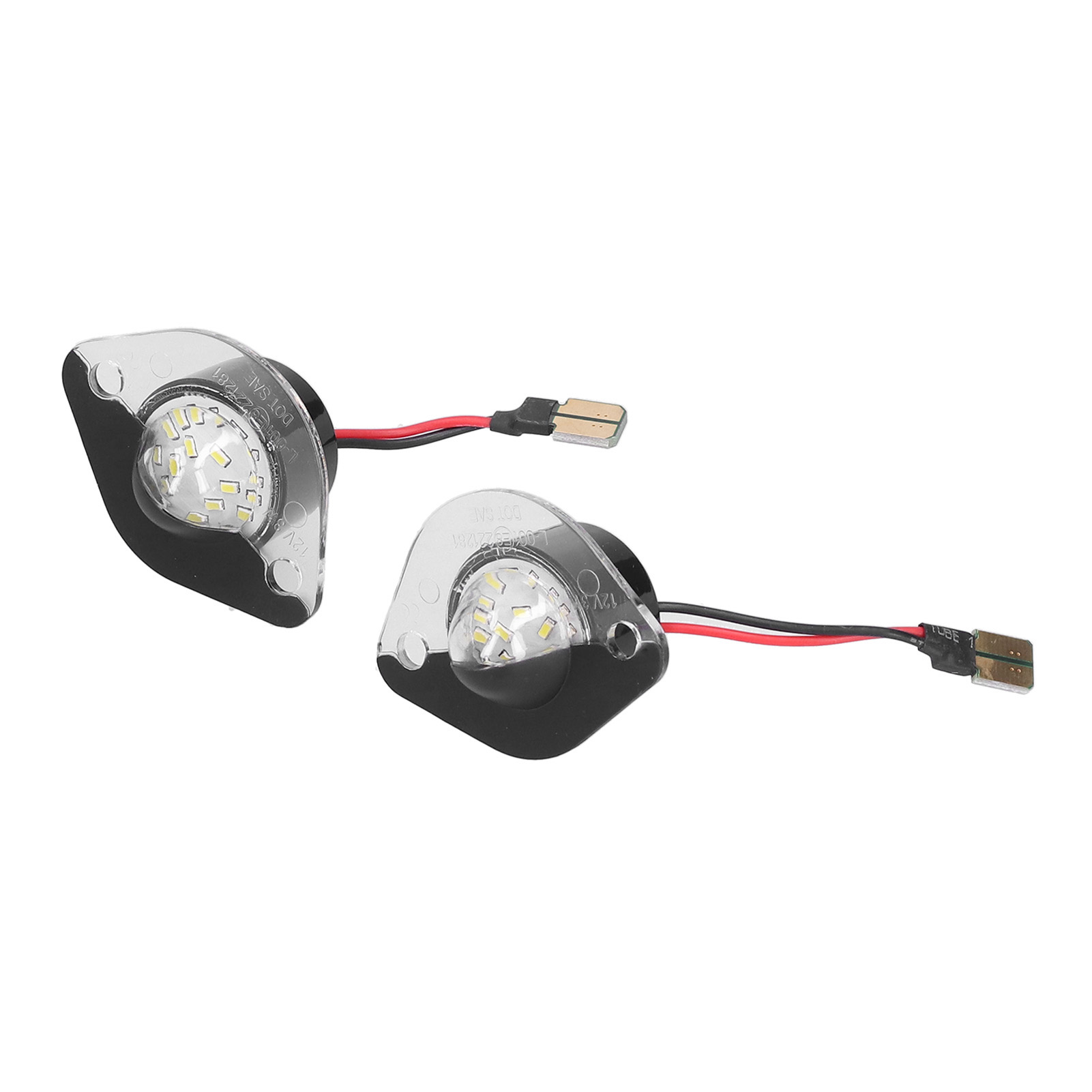 2 Smd-led-kennzeichenleuchten, 3 W, 6500 K, Kaltweiß, Kompatibel Mit Ford Mustang (1994–2004), Weißes Licht
