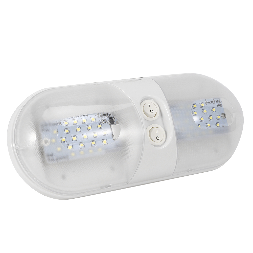 12v 800lm Led-kuppel-deckenleuchte, Oval, Für Auto, Wohnmobil, Anhänger, Camper, Boot