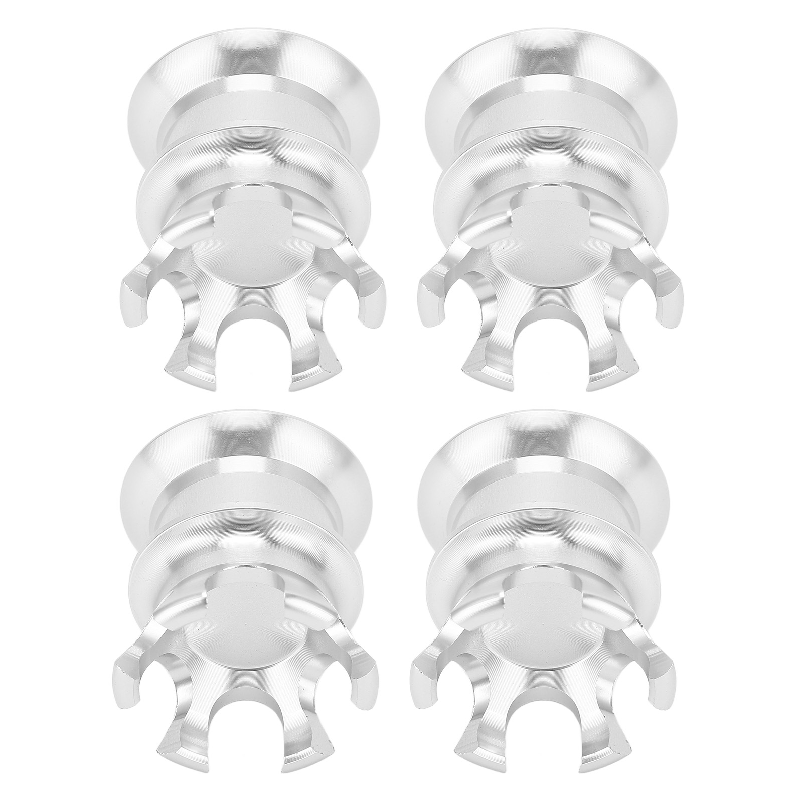 4 Zündkerzenstecker Aus Aluminiumlegierung, Silberne Kronenmuttern Für Harley Twin Cam Big Twin 1340 Evo, 4er-set.