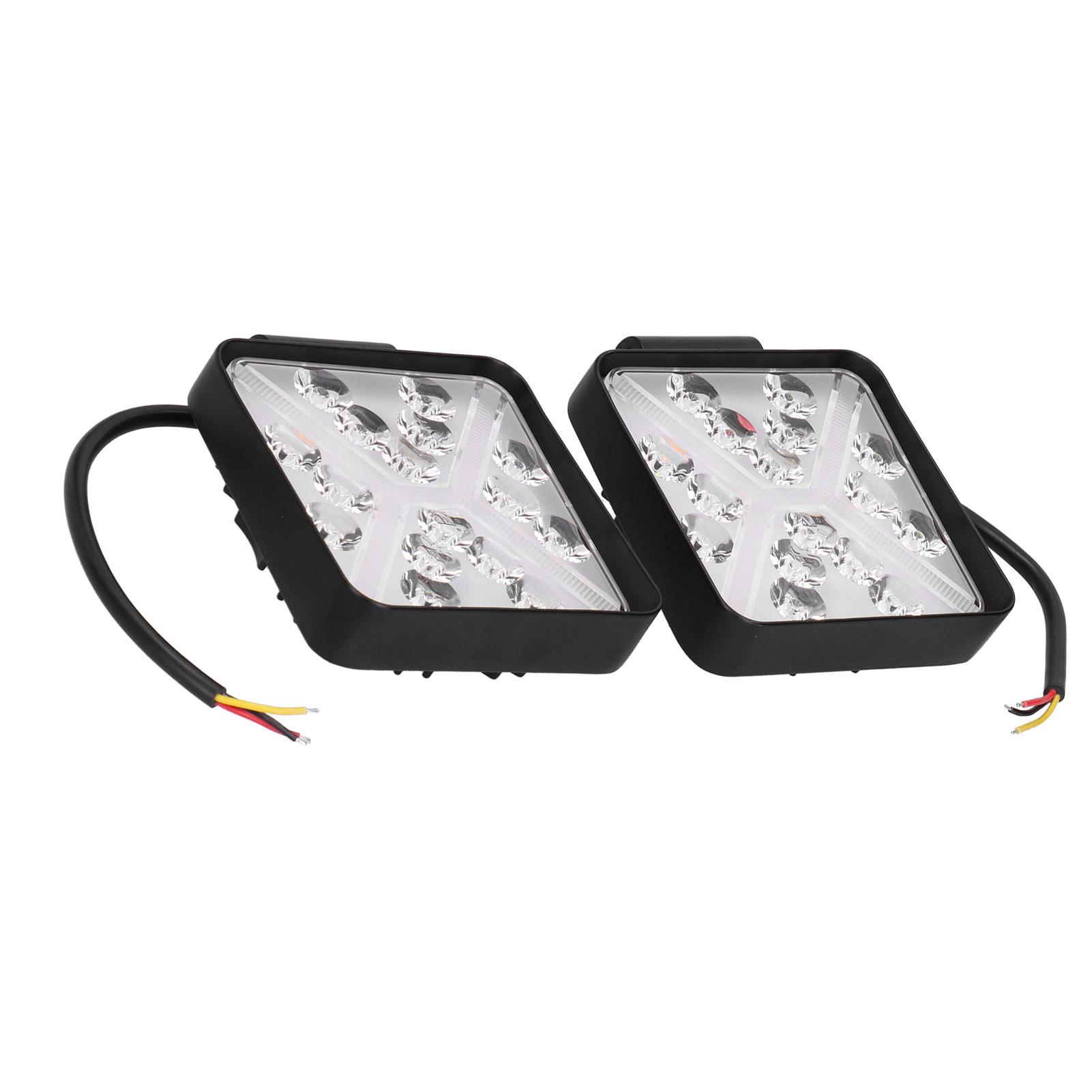 4-teiliges Quadratisches 6000k Led-arbeitsscheinwerferset Mit Tagfahrlicht, Ip67 Wasserdicht, Universell Für 4x4 Offroad-pickups