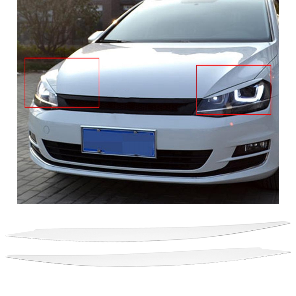 Scheinwerferblenden (paar) Für Golf 7 Gti (2013–2018), Weiß, 2er-set