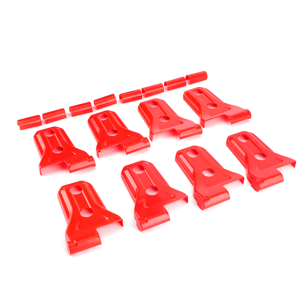 16-teiliges Set Türscharnierabdeckungen, Passend Für Jeep Wrangler Jl Jlu Gladiator Kofferraum Jtred