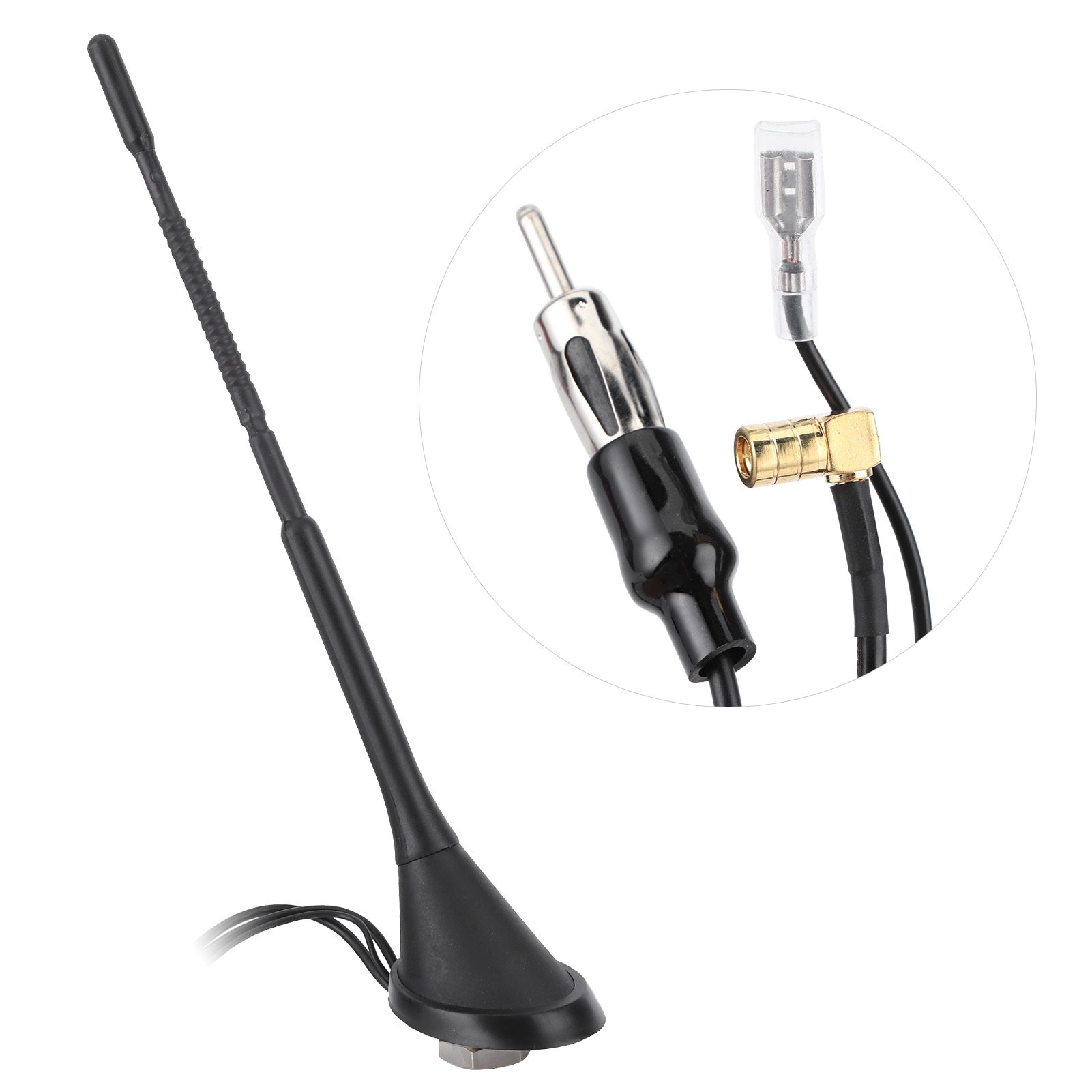 3-in-1-digitalradioantenne Mit Verstärker Für Dab-, Am/fm-autoradio, Sma-winkelantenne