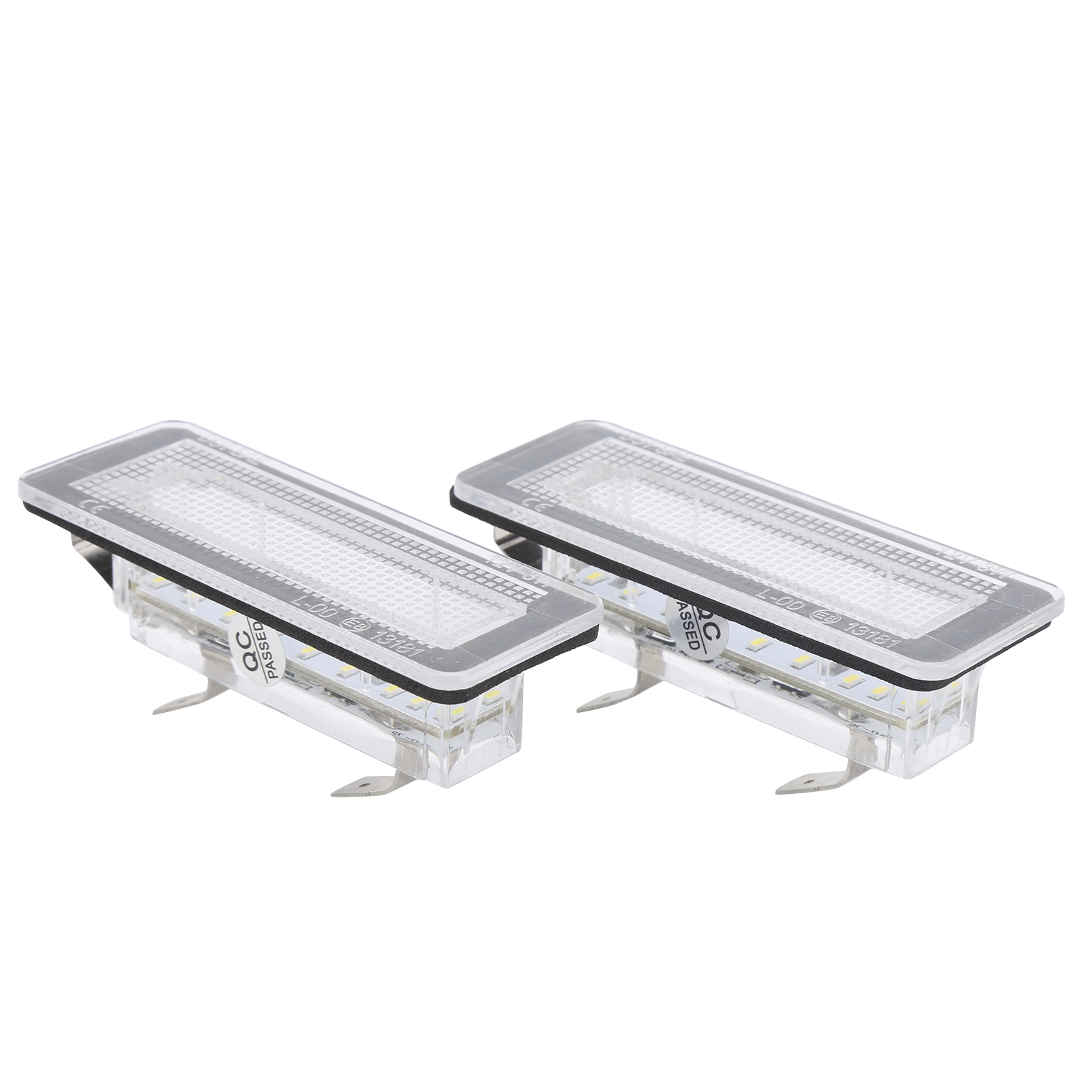 2 Led-kennzeichenleuchten Für Mercedes-benz Smart Fortwo Cabriolet/coupé/convertible, Wasserdichte Weiße Leuchten, Direkter Ersatz, 12 V