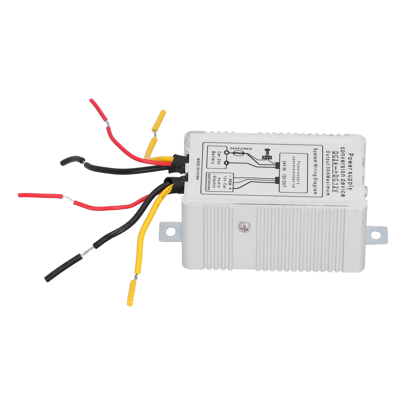 24v Auf 12v 5a 60w Silber Spannungswandler Für Auto, Boot, Solaranlage, Windkraftanlage